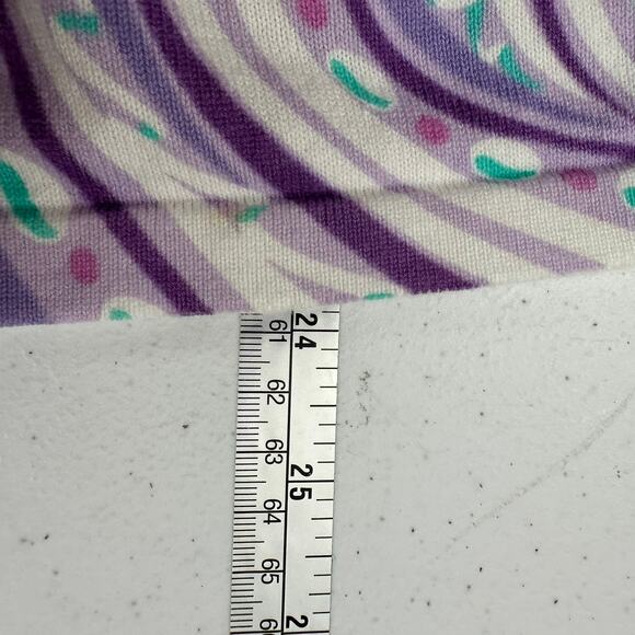 Bob Mackie Wearable Art Womens Caridgan Size S Paisley Purple White Artsy - Picture 6 of 7